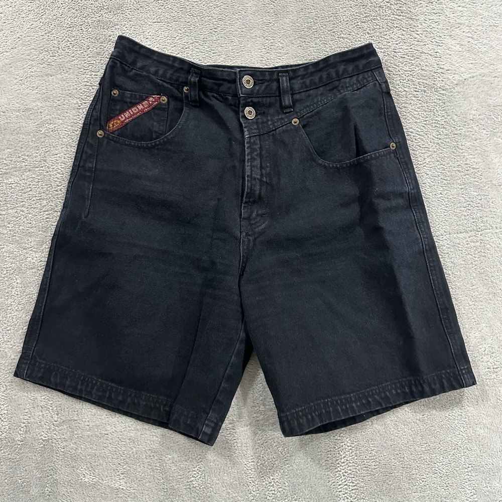 UnionBay Denim Cargo Shorts Women's 13 Baggy Pockets Outdoors Blue Skater Y2K